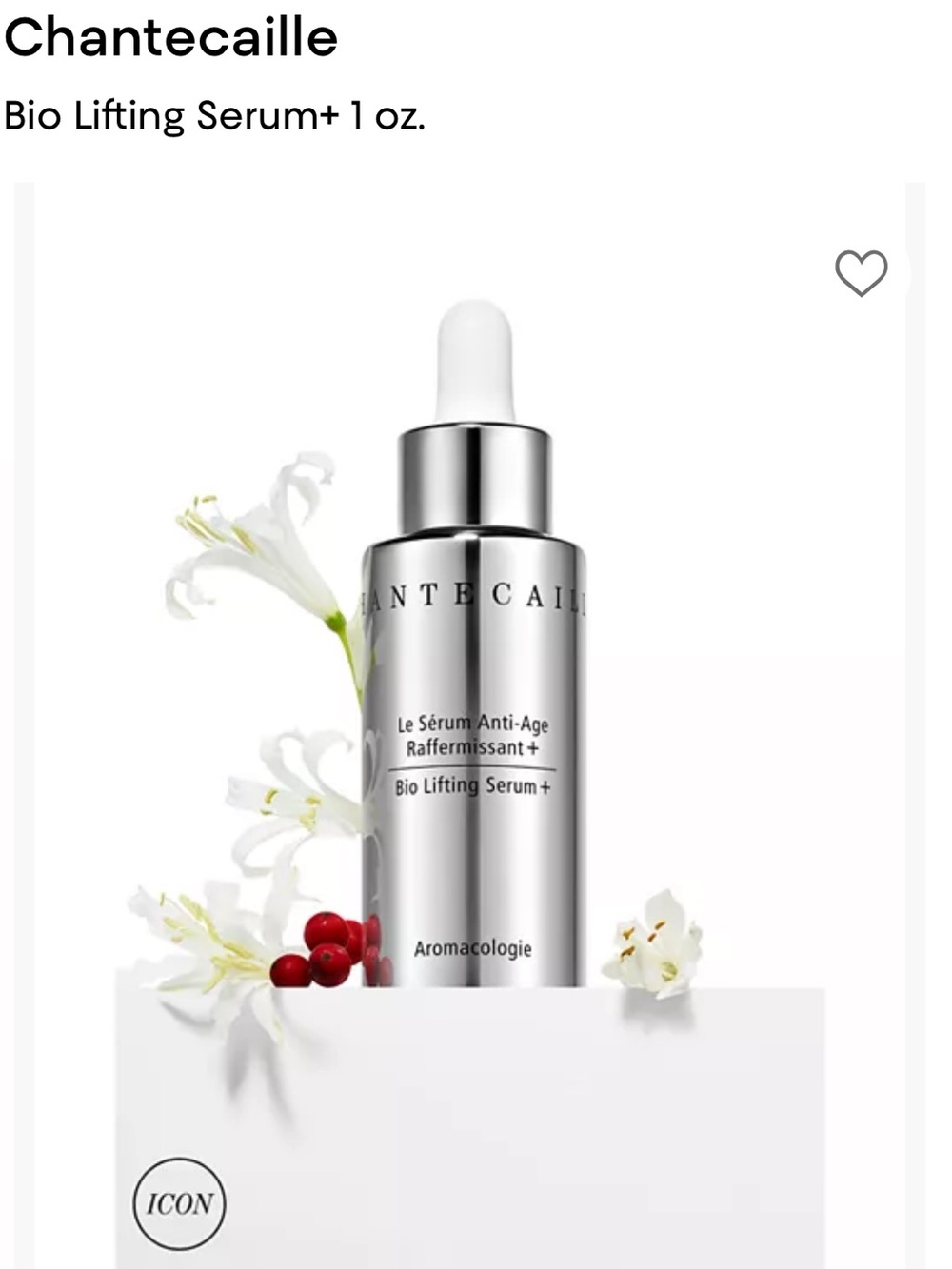 Chantecaille bio lifting serum+